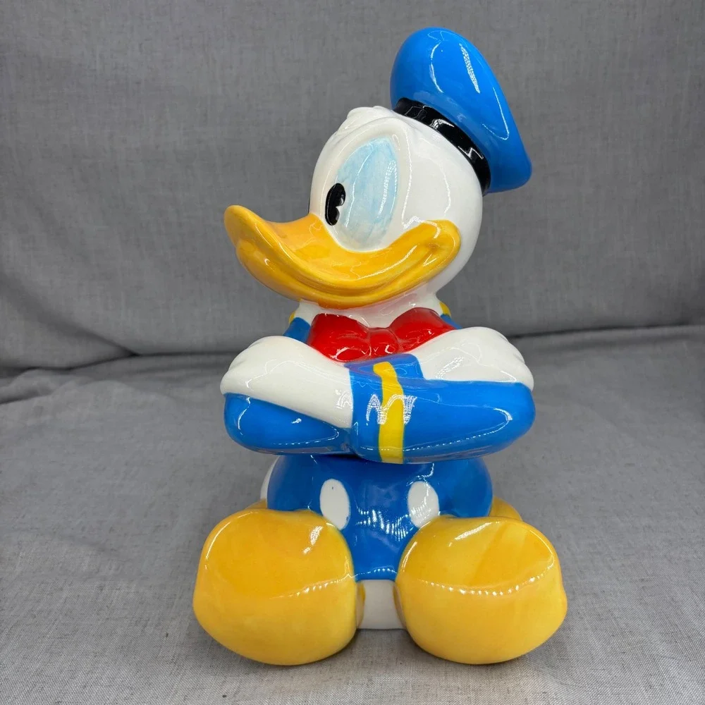 Walt Disney Treasure Craft Donald Duck Ceramic Cookie Jar Vintage Retired